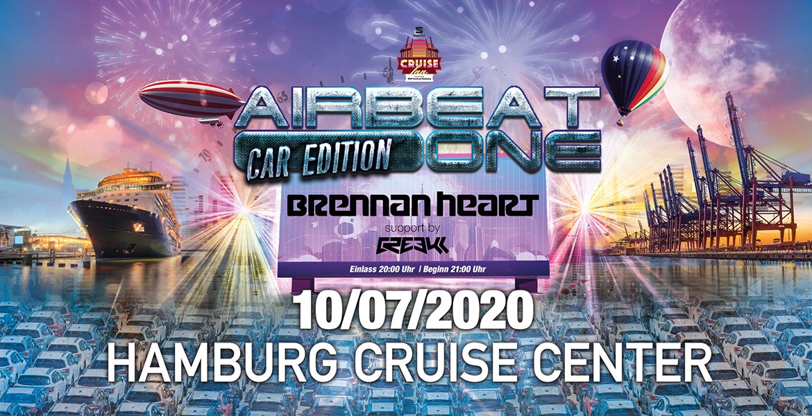 Werbeplakat AirBeat One Car Edition with Brennan Heart